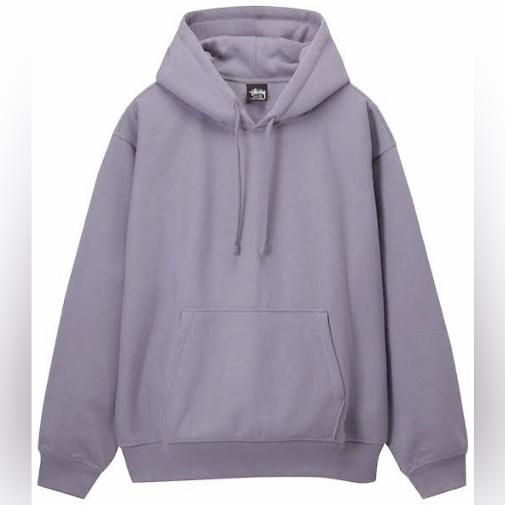 Stussy Back Appliqué Hoodie Size S Mauve Rare Colour Discontinued Style Unisex - Picture 2 of 5